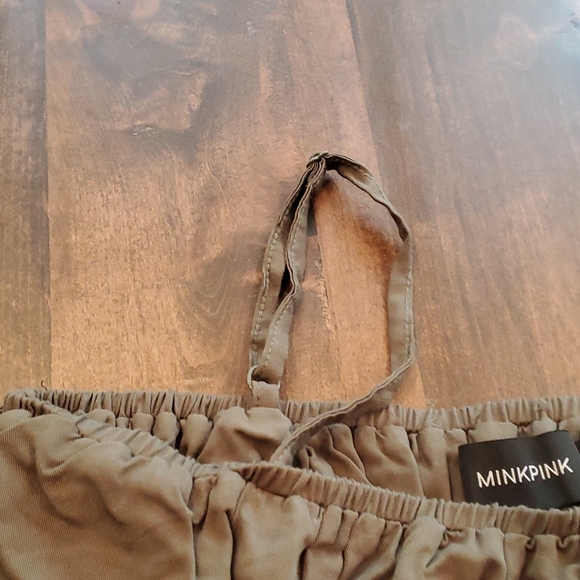 New w. Tags MINKPINK green "get lost ruffle crop top" size M - Picture 4 of 4